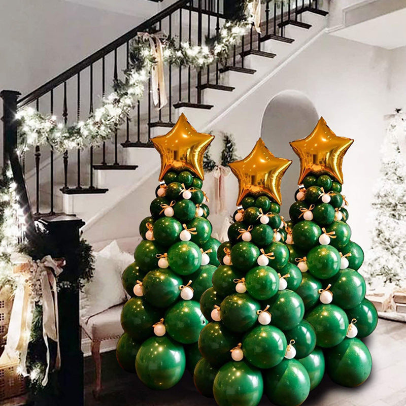Christmas Dark Green Latex Balloon Package