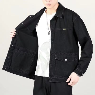 Men's Spring And Autumn Fashion Brand Workwear American Casual Denim Jacket