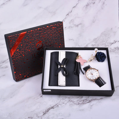 New Creative Combination Beautifully Packaged Watch and Fashion Wallet Set
