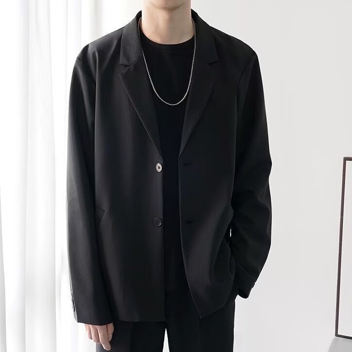 Casual Loose Trendy Pu Shuai Simple Men's Jacket