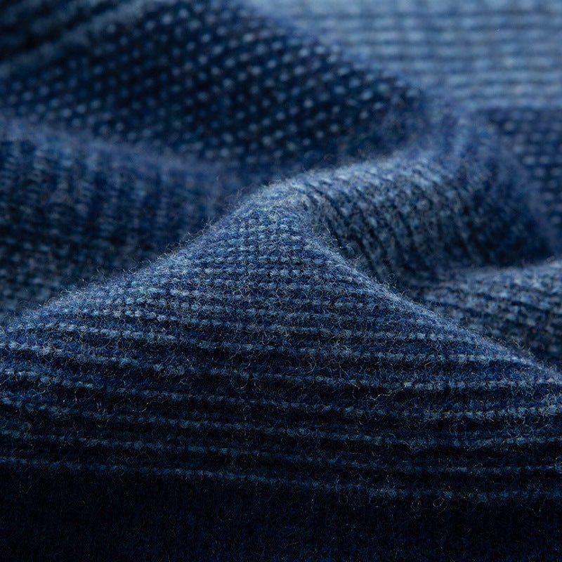 Pure Wool Half Turtleneck Thick Warm Sweater