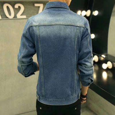 Men's Retro Casual Washed Denim Jacket